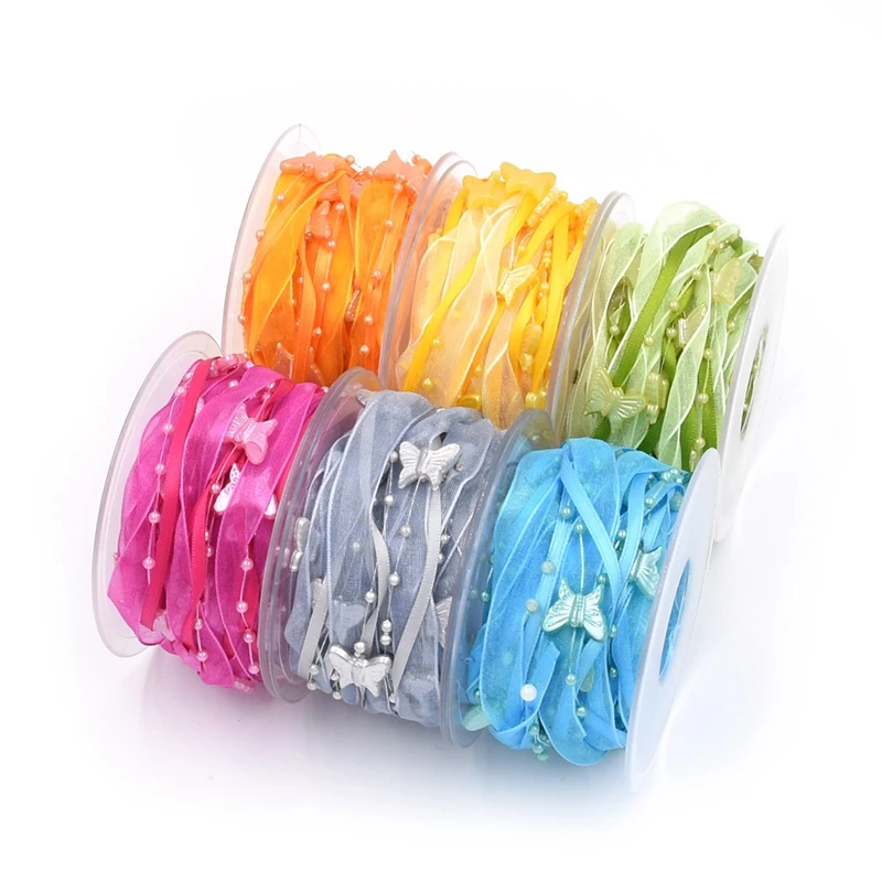 5 метров/рулон шелковая атласная лента|Ленты для шитья| |