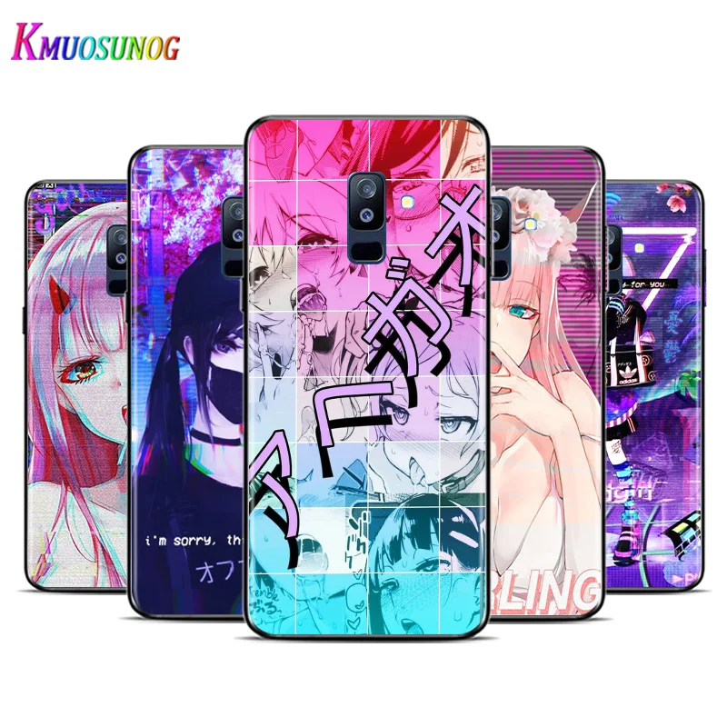 

Anime Vaporwave For Samsung Galaxy A3 A5 A6 A7 A8 A9 A6S A8S A9S Star Plus 2016 2017 2018 Black Toft TPU Phone Case