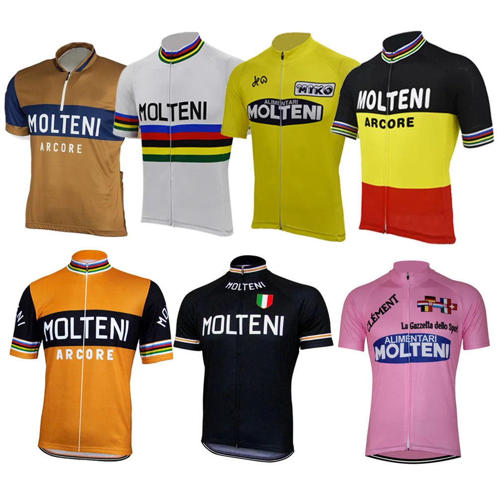 

Seven Styles Retro Men Cycling Jersey Team Short Sleeve Summer Bike Wear Jersey Road Jersey Cycling Clothing