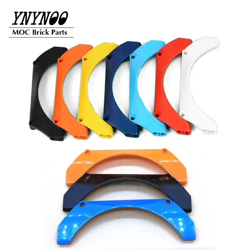 4 шт./лот, техническая панель, автомобильный брызговик, арочные 15x2x5 MOC, строительные блоки, детали, совместимые с 24118 сборкой, игрушки «сделай сам», подарок
