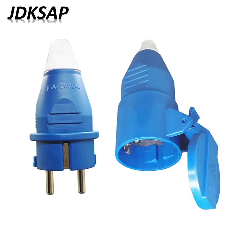 1 шт. европейская водонепроницаемая розетка 16 А электрическая штепсельная вилка