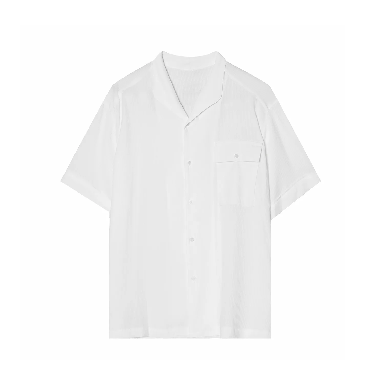 

MTL | 2021 summer new Korean version simple solid color 's big pocket design trend shirt men