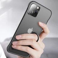 slim frameless phone case for iphone 13 12 pro 11 pro max xr xs max x6 6s 7 8 plus 12mini iphone 11 case translucent matte cover