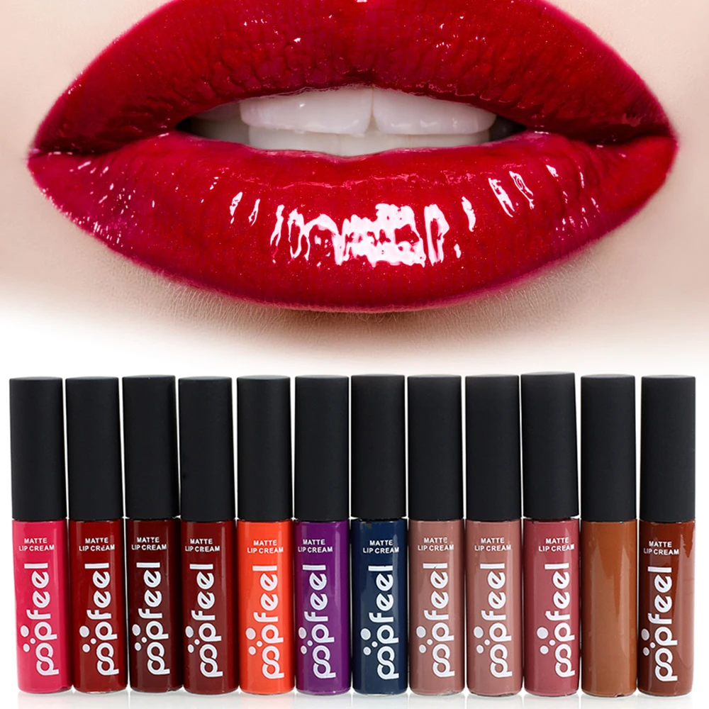 2019 горячая Распродажа жидкая бархатная Матовая не выцветающая помада Карандаш