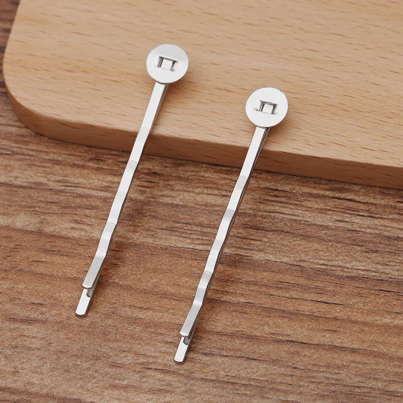 Шпильки &quotбобби&quot Blanks футболки для девочек выводов 8 мм плоский круглый клейкий