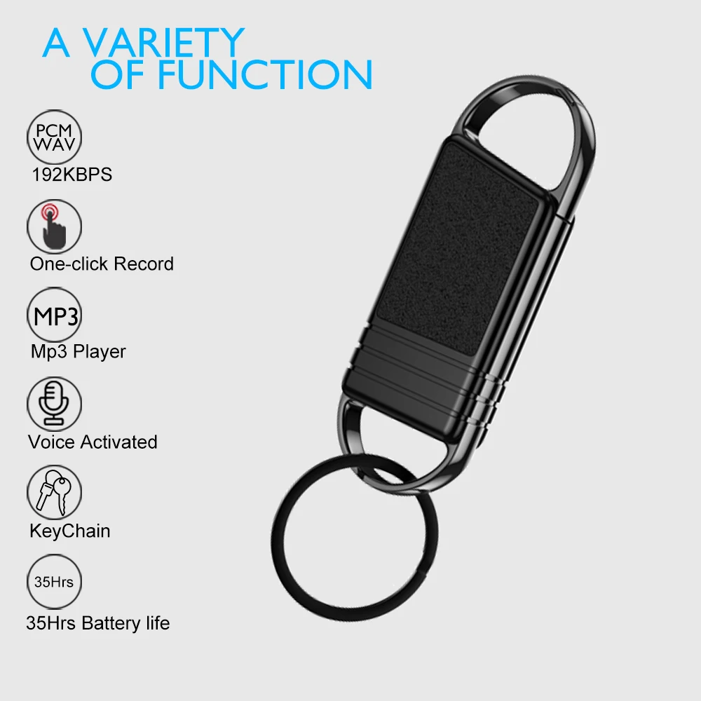 Брелок диктофон миниатюрная ручка USB с голосовой активацией 8 ГБ 16 цифровой аудио