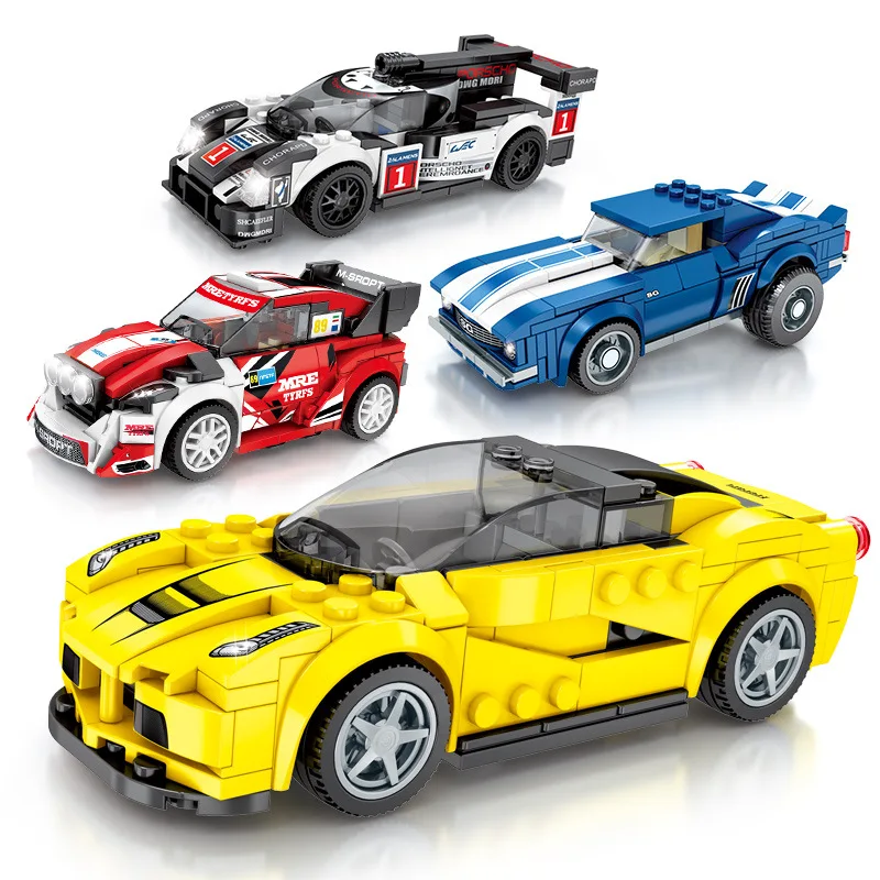 

New City Series Racing Car model Building Blocks Set Speed Champion RC Cars Brick Toys For Children