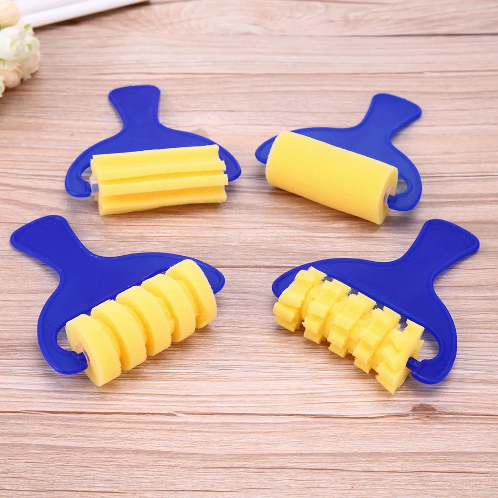 

Губчатые кисти для рисования, роликовые мини-инструменты для творчества, наборы, детский подарок, детский инструмент для рисования, игрушки...