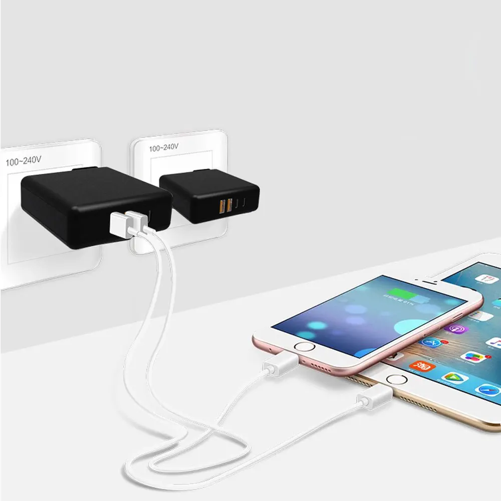 61 Вт usb type C универсальное быстрое зарядное устройство Quick Charge 3,0 Для Macbook Pro Air hp lenovo Asus Xiaomi huawei iPhone mate телефон ноутбук