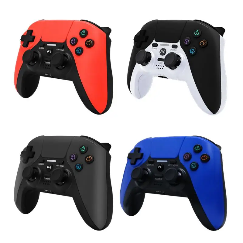 

Wireless Bluetooth Gamepad For PS4 Six Axis Double Vibration Band Somatosensory Gamepad With Touchpad PC Game Controller Gamepad