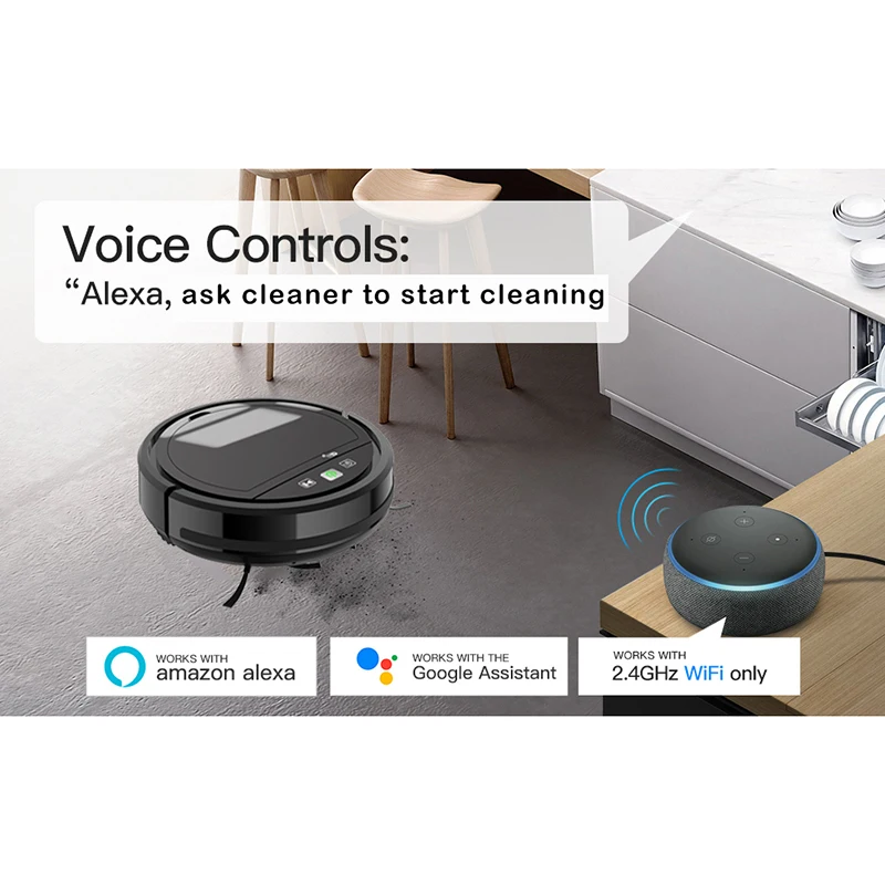 

Tuya App Control Robot Vacuum Cleaner WIFI Smart Cleaning Sweeper Route Planning Vacuum Cleaner Support Alexa Google aspiradora