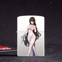 kerosene lighter cartoon character feminine hero lighters unobstructed anime game sex windproof metal cigarette accessories