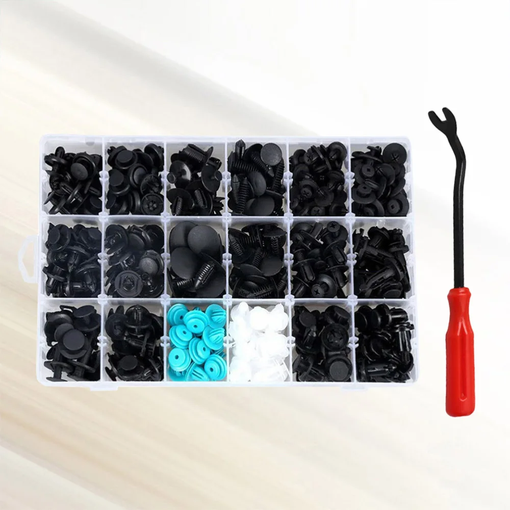 

360PCS Car Body Bumper Rivet Trim Moulding Retainer Clip Push Pin Retainer Fastener Accessories Kit (6 Inch Screwdriver)