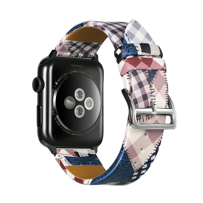 Кожаный ремешок для apple watch band 42 мм 38 44 40 iwatch series 5/4/3/2/1 аксессуары часов|Ремешки