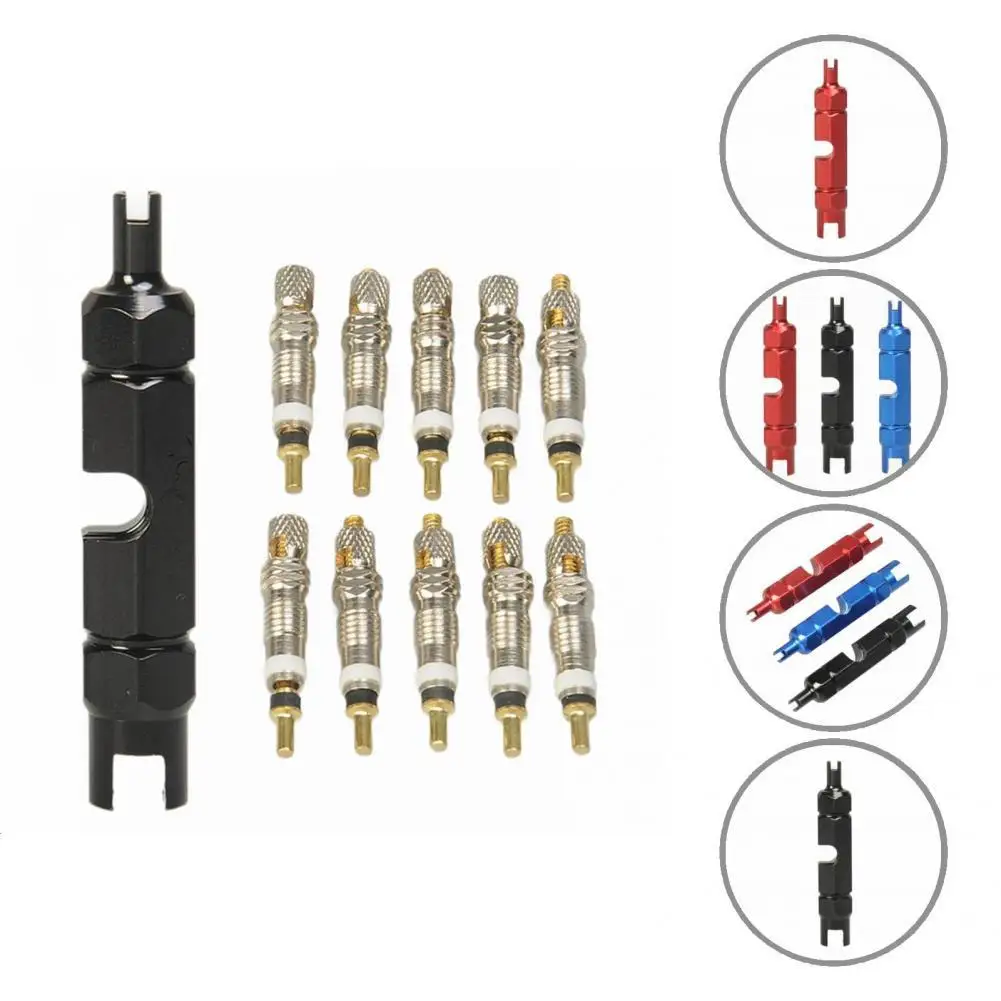 

Multi-color 1 Set High Quality Anti-deformation Valve Core Removal Tool Metal Valve Wrench Core Tool Unfading for Bicycle