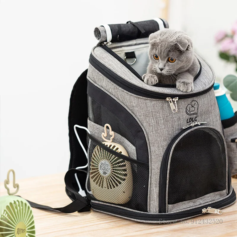 

Pet Cat Carrier Bags Breathable Travel Outdoor Multifunction Backpack For Small Dogs Cats Portable Knapsack Foldable Storage