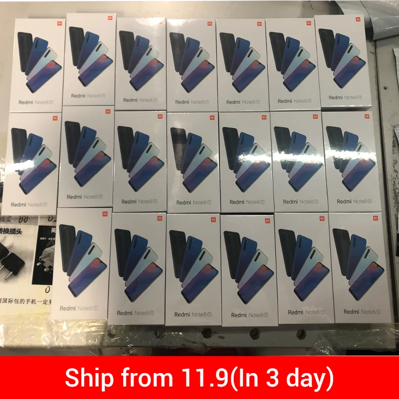 In Stock New Global Version Redmi Note 8T 4GB RAM 64GB ROM Snapdragon 665 Octa Core 6.3' FHD+ 48MP QuadCamera 4000mAh 18W NFC |