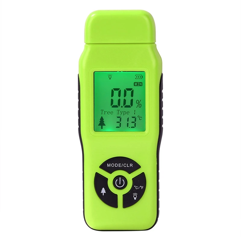 

Wood Moisture Meter Humidity Tester Timber Damp Detector with LCD Display Probe Range 2%-70%