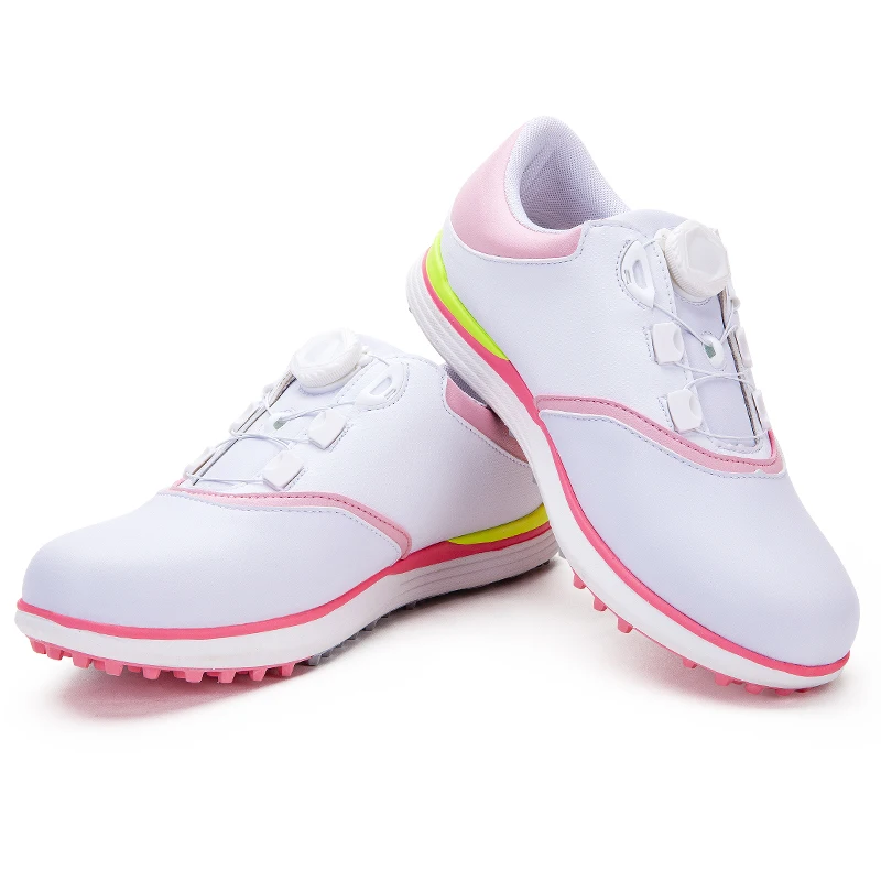 

Профессиональная женская обувь для гольфа, женские вращающиеся кроссовки, кружевные кроссовки, Нескользящие кроссовки для гольфа, Новое поступление, D9108