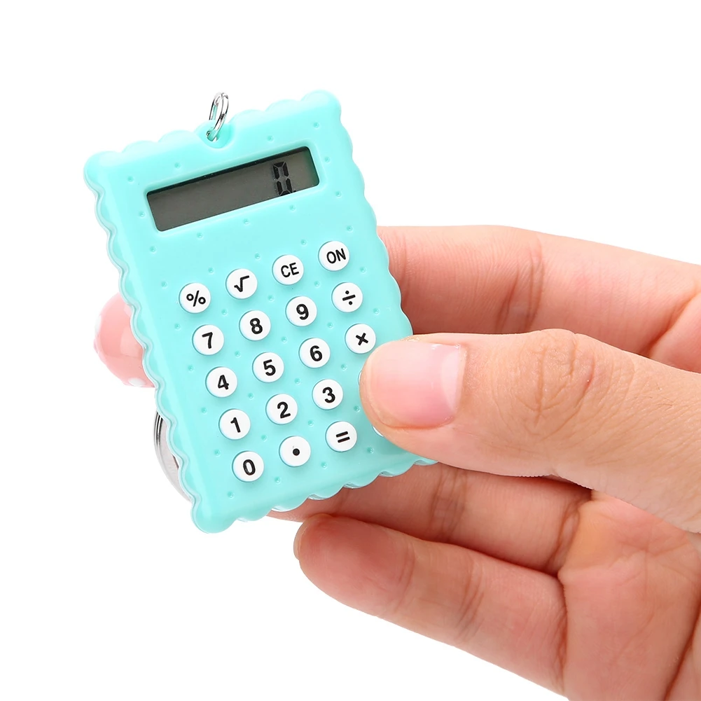 Калькулятор Мини Портативный Милый Печенье стильный брелок калькулятор конфеты