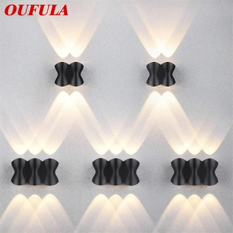 

OUFULA Outdoor Wall Sconces Light Modern Waterproof IP65 LED Lamp Decorative For Patio Garden Balcony