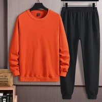 spring autumn casual suit plus size mens sweater large size 2 piece set 5xl 6xl 7xl 8xl 9xl 10xl trend little feet trousers