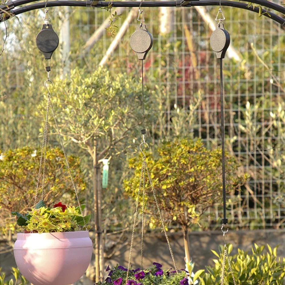 Телескопический крючок подвесной цветочный горшок с орхидеями регулируемый для