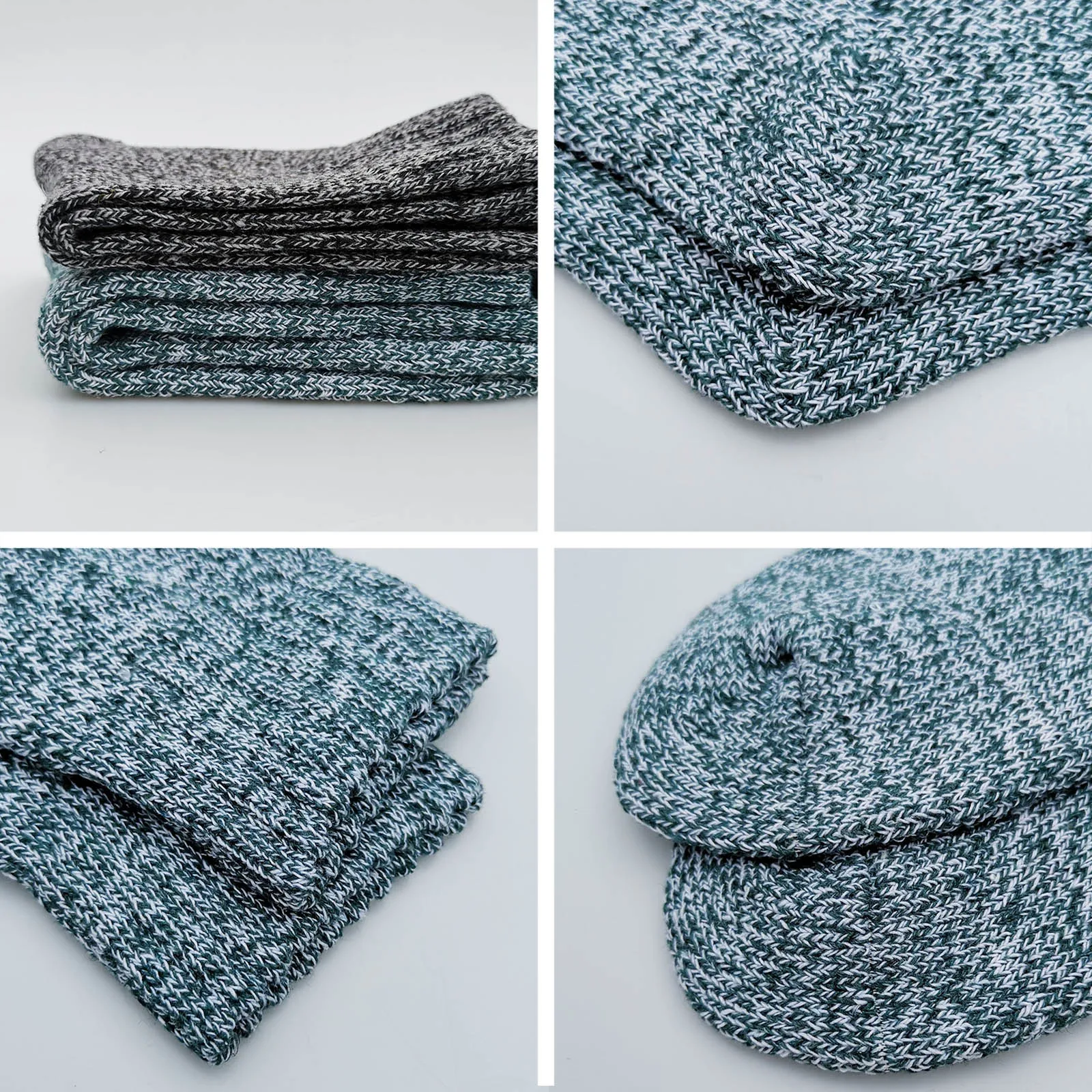 

Wholesale 6 pairs Women's Winter Wool Socks Thick Breathable Soft Warm Knitted Socks One Size ED889