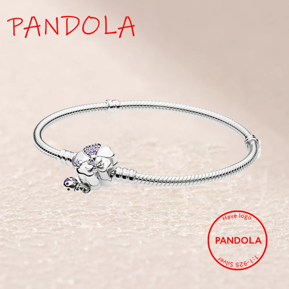 

597124NLC MOMENTS SILVER BRACELET WITH WILDFLOWER MEADOW CLASP