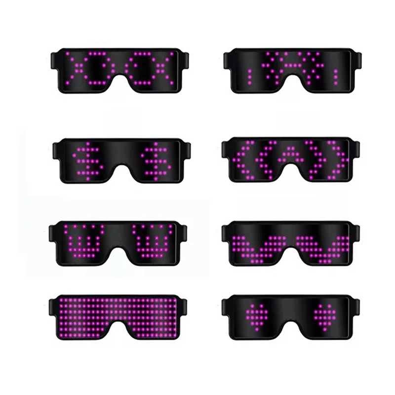 Быстрая вспышка Led неоновые очки для вечеринки USB зарядка светящиеся очки рождественское освещение концертов игрушки Rave рождественские украшения