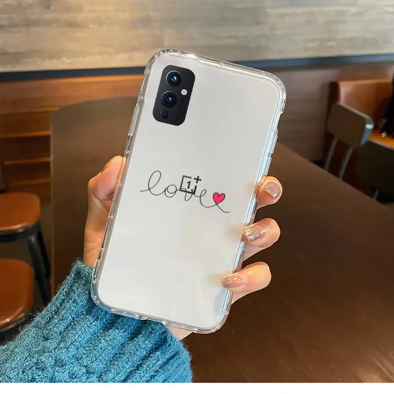 

Couples Love Heart Lovers Phone Case Transparent For OnePlus MEIZU MEITU M 7 8 9 16 17 T PRO XS moible bag Soft Coque shell
