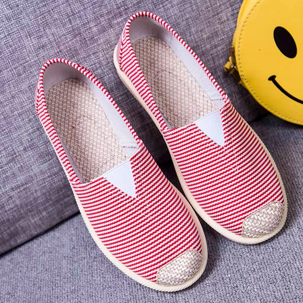 

Fashion Women Shoes Autumn Soft Vintage Lazy Sneakers Shoes Boat Flat Shoes Unisex Casual Breathable Shoes chaussure femme A50