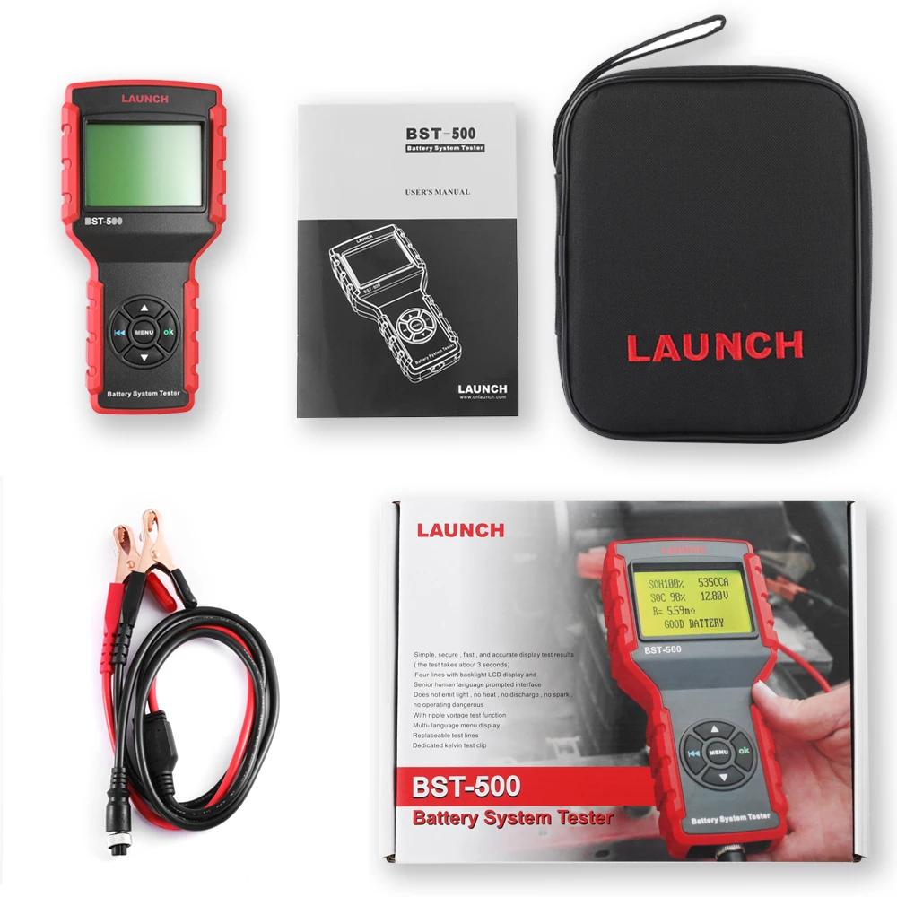 Тестер аккумулятора Launch BST500 12 В CCA | Автомобили и мотоциклы