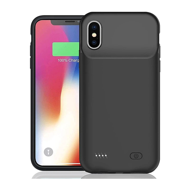 

Suitable for portable intelligent charging protective case and extended battery backup package for iPhone x, XS and XR
