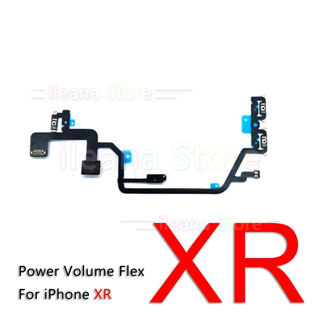 Кнопка отключения звука и регулировки громкости гибкий кабель для iPhone 7 8 Plus X Xs Max XR с металлической заменой - Цвет: For iPhone XR