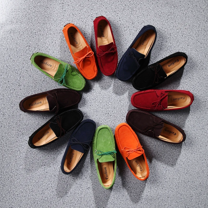 

Туфли мужские/женские замшевые без шнуровки, базовые лоферы, дышащие, плоская подошва, повседневная обувь для отдыха, лето