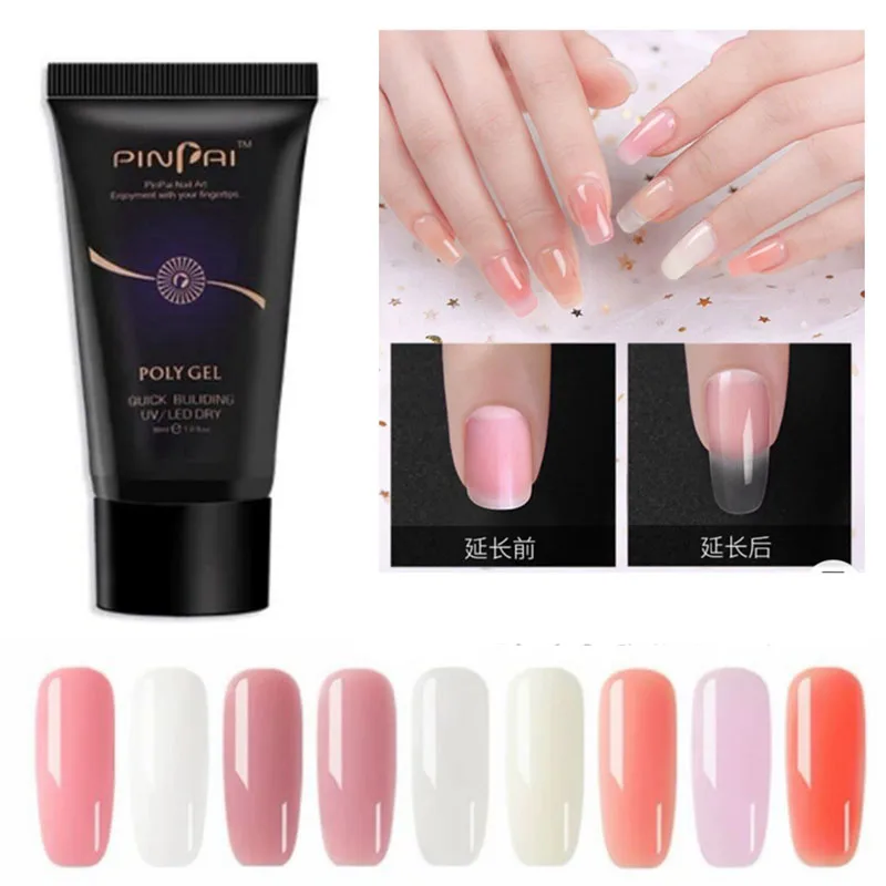 15 мл гели для ногтей поли гель крем быстро распространяется клей фототерапии