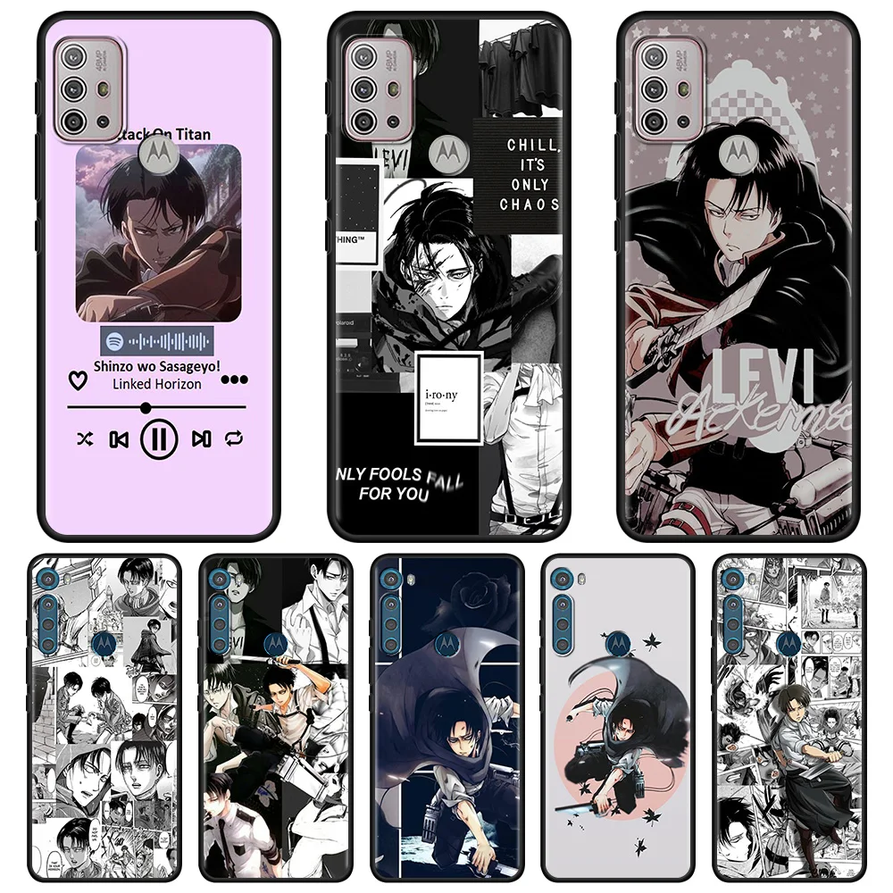 

For MOTOROLA One Fusion Shell for Moto G10 G9 G8 Plus Play Power One G20 G30 G40 G50 G60 Edge20 Phone Case Attack On Titan Anime