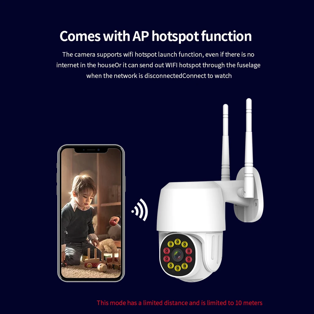 IP-камера наружная 1080P PTZ Wi-Fi ИК ночное видение | Безопасность и защита