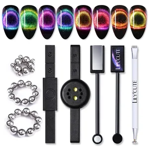 Магнитный Гель-лак для ногтей 2 в 1, магнитная палочка для украшения ногтей г., двусторонний