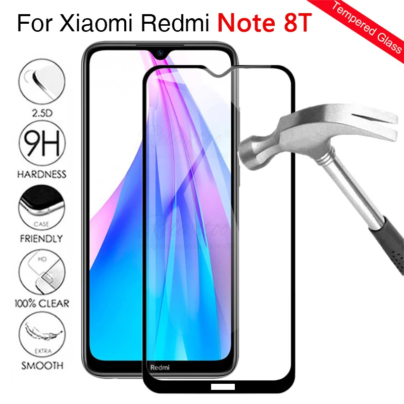 Защитное стекло для Xiaomi Redmi Note 8 t защита экрана закаленное 8a note8 pro защитная пленка