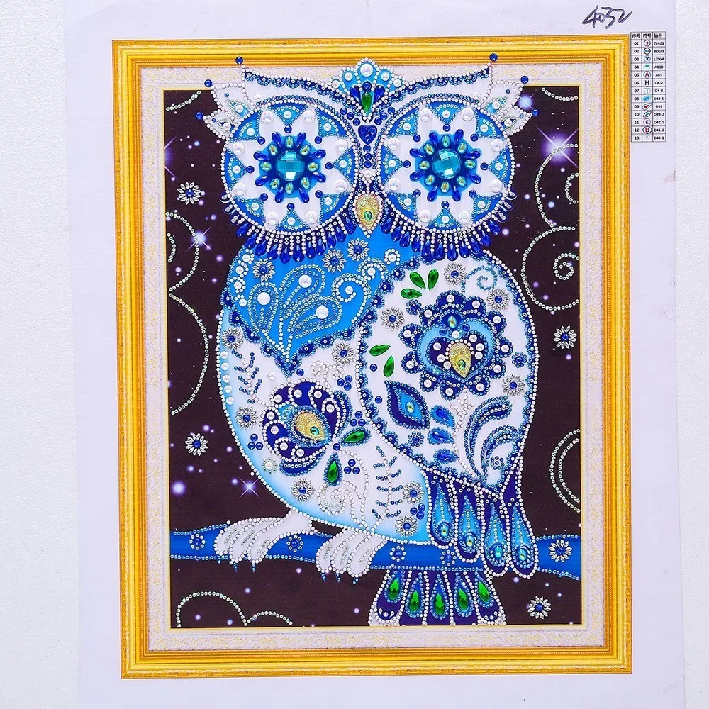 EverShine алмазная живопись особой формы сова картина Стразы 5D Алмазная мозаика