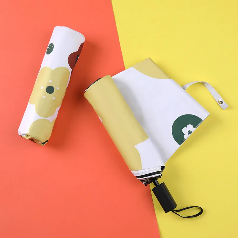 Сон складной зонт с цветком дождя Для женщин тройное складывание индивидуальный