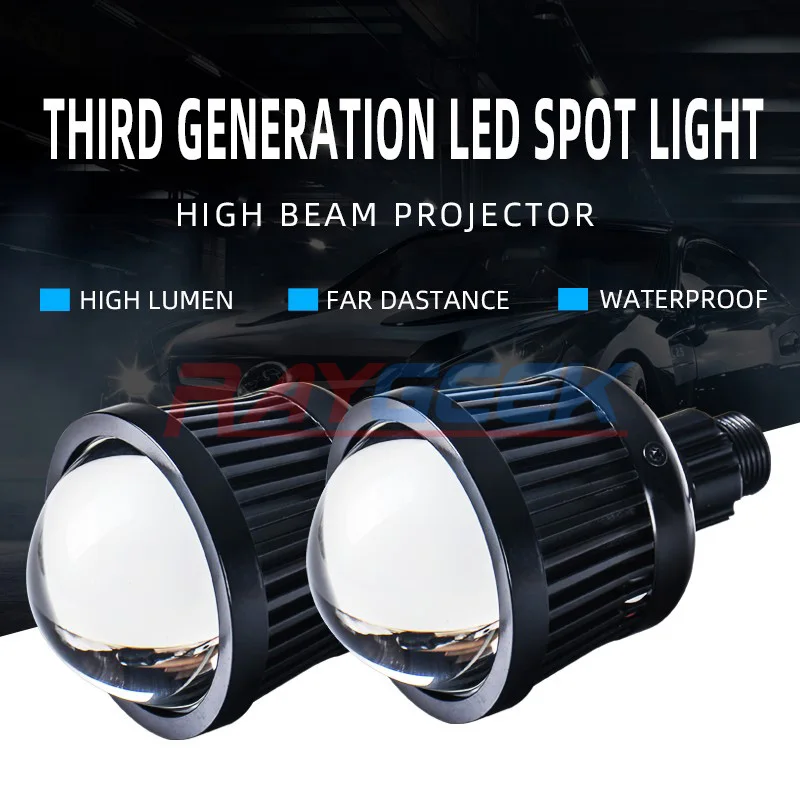 

Car LED High Beam Far Shooting 3.0 inch Single Beam Projector Lens with Led Devil Eye for Headlight H7 9005/9006 etc