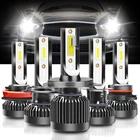 Светодиодсветильник фары H7 s H11 H1 светильник ры 12 В 9005 9006 9012 комплект ламп H4 мотоциклетные фары супер яркие Plug and Play совместимы с 99% авто