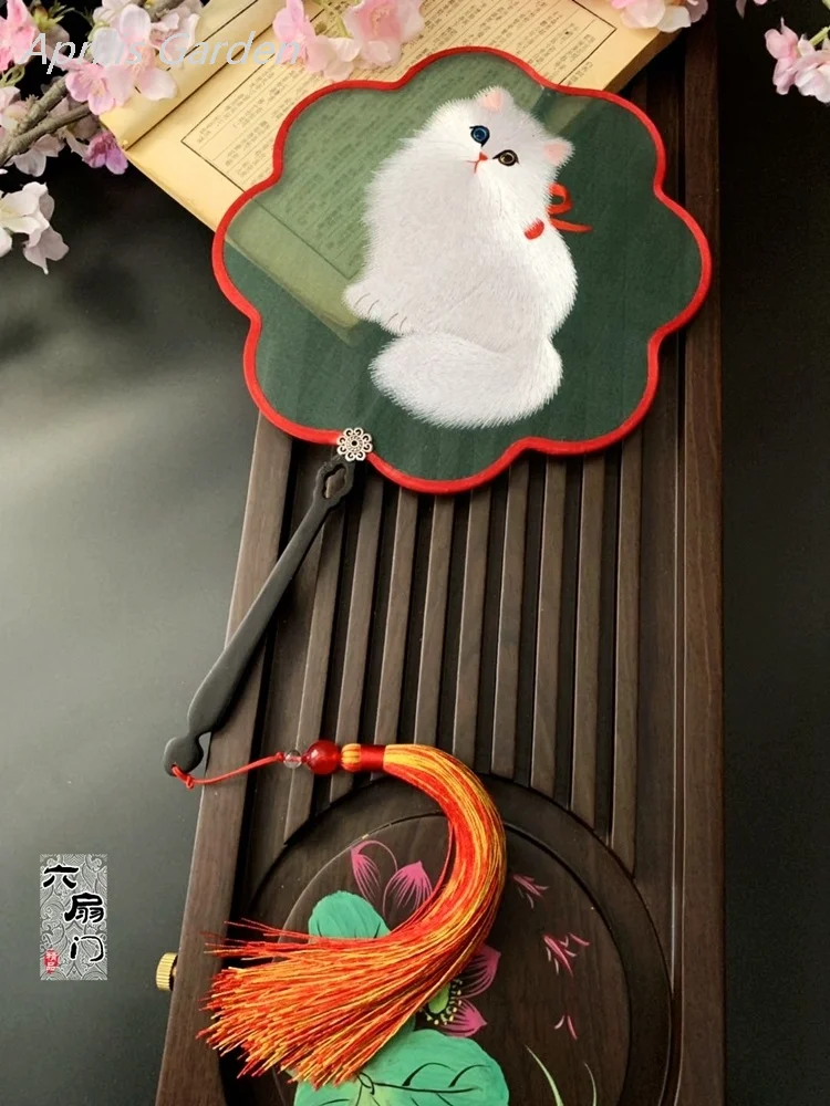 Шелковый веер вышивка для танцев двусторонняя ручные веера свадебные сувениры и