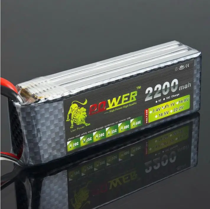 RCtown Lion Power Lipo Battery 11 1 В 2200 мАч 25C MAX 50C 3S для вертолета квадрокоптера RC Car Airplane T-REX 450