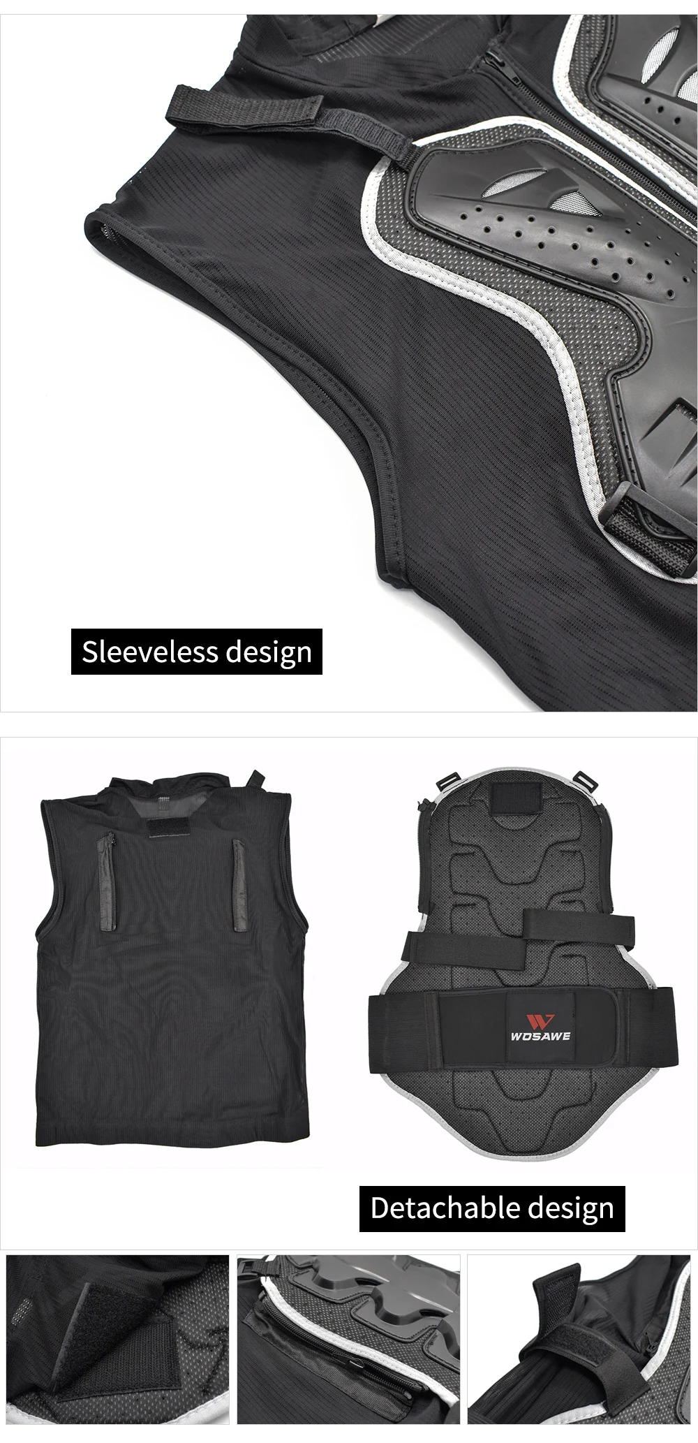 Мужская мотоциклетная куртка WOSAWE полноразмерная броня для мотокросса с