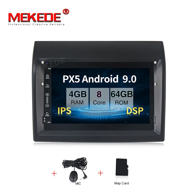 CAR DVD IPS DSP Android 9.0 Car Radio DVD Player GPS Multimedia Stereo For Fiat Ducato 2008- Citroen Jumper Peugeot Boxer Video Navi - Цвет: CAR DVD