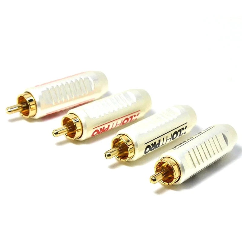 4 шт. XLO коннектор Audiophile RCA разъем Новый hifi для DIY диаметр кабеля|hifi plug|electric plugplug